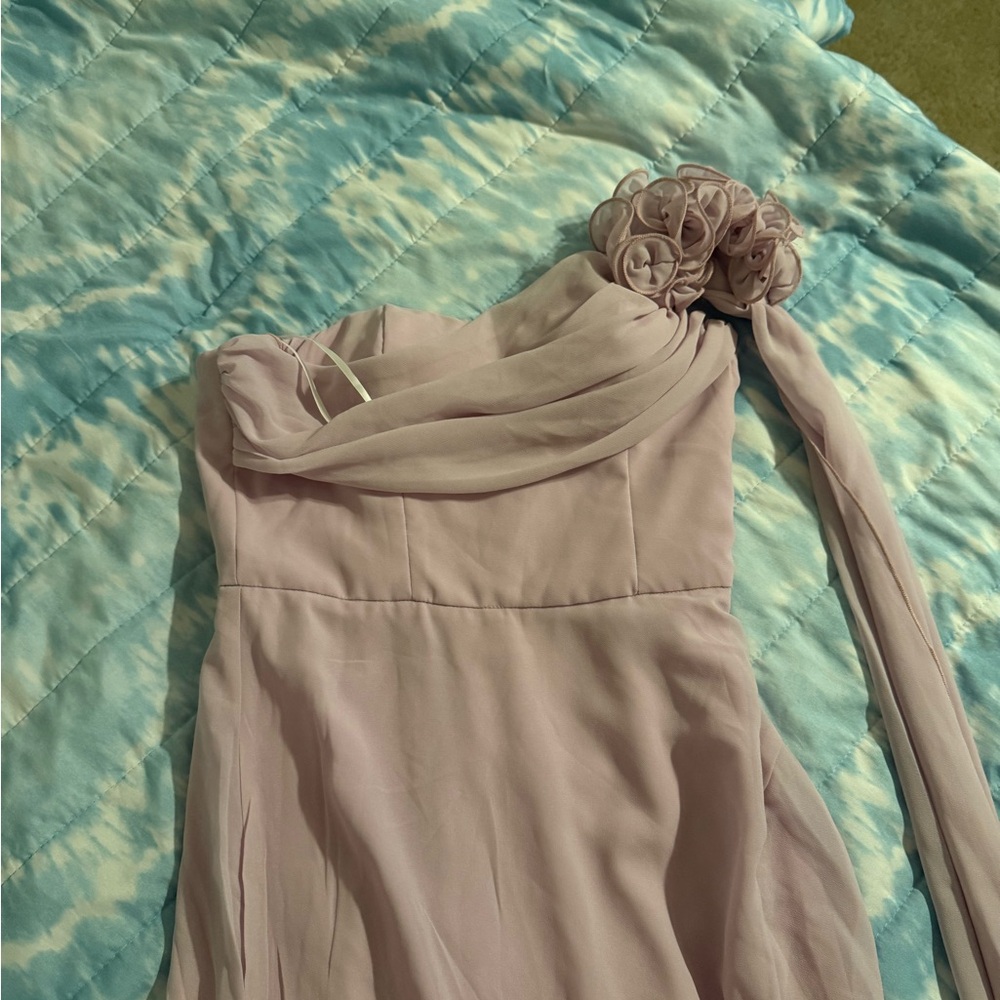 SHEIN One Shoulder Dress in Soft Lavender